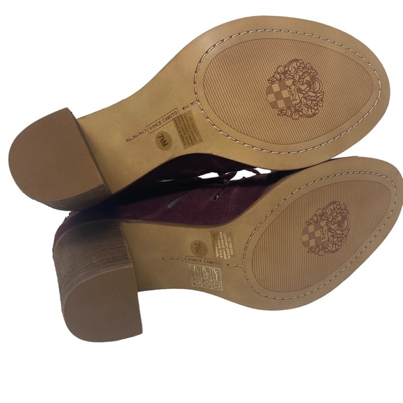 Vince Camuto Womens Tressa Lace Up Heel Booties Sandals - Size 7.5 - Picture 10 of 13